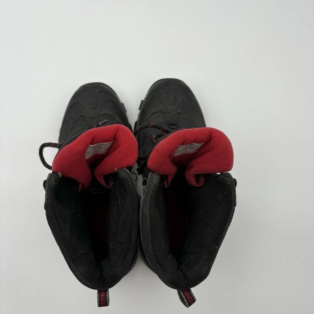 Columbia Bugaboot III Boots Mens 9.5 Black Red Waterproof Winter Snow BM5980-010